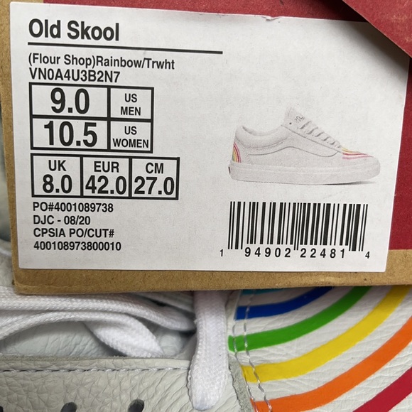 Vans Old Skool Flour Shop Rainbow/True White WMNS - Picture 16 of 16